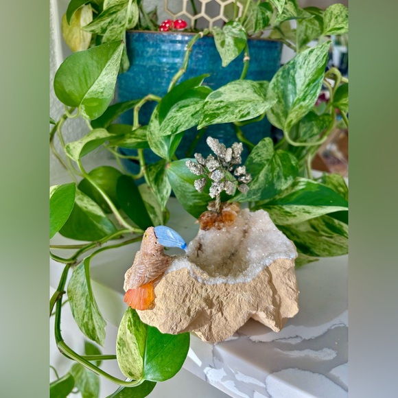 Tucan Carving On Calcite - Picture 7 of 7